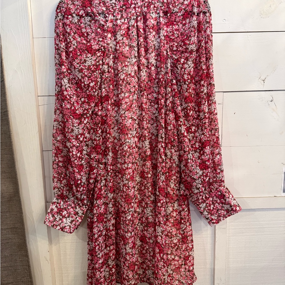 Chic Floral Mini Dress in Pink